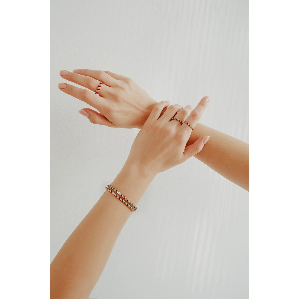 Terzihan Tornado Ring - Black Enamel #2