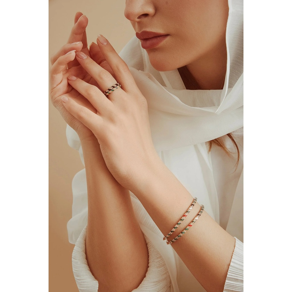 Terzihan Tornado Ring - Black Enamel #4