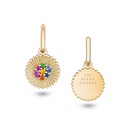Seven Sisters Rainbow Earrings With Gold Hoops #2