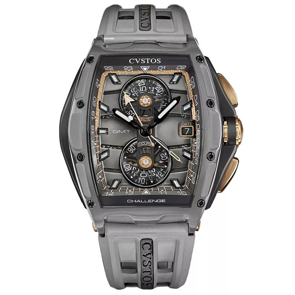 Cvstos Chrono GMT Dark Grey Steel/Nardo - 45mm B01110.4502001