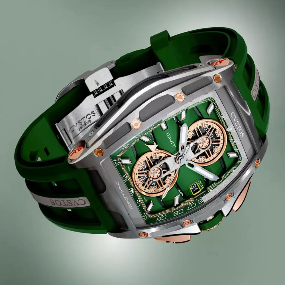 Cvstos Chrono GMT Steel/Green Dial - 45mm B01110.4507001 #2