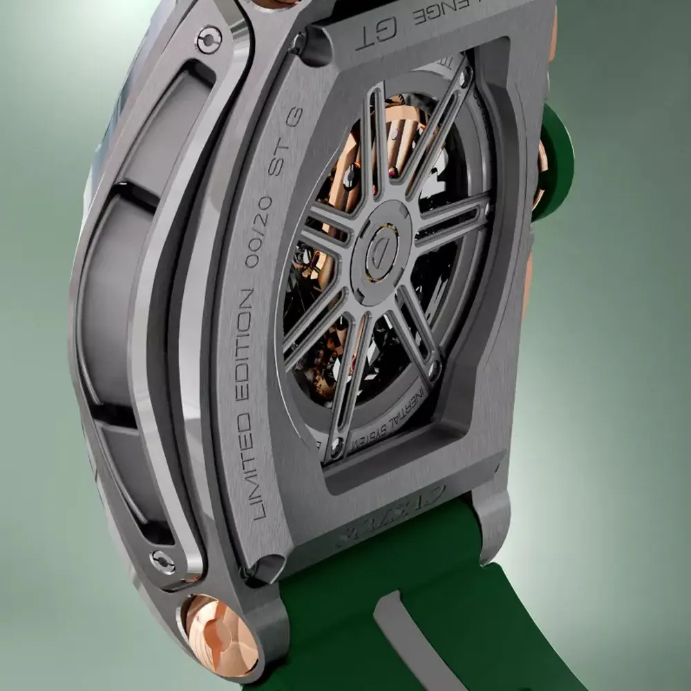 Cvstos Chrono GMT Steel/Green Dial - 45mm B01110.4507001 #3