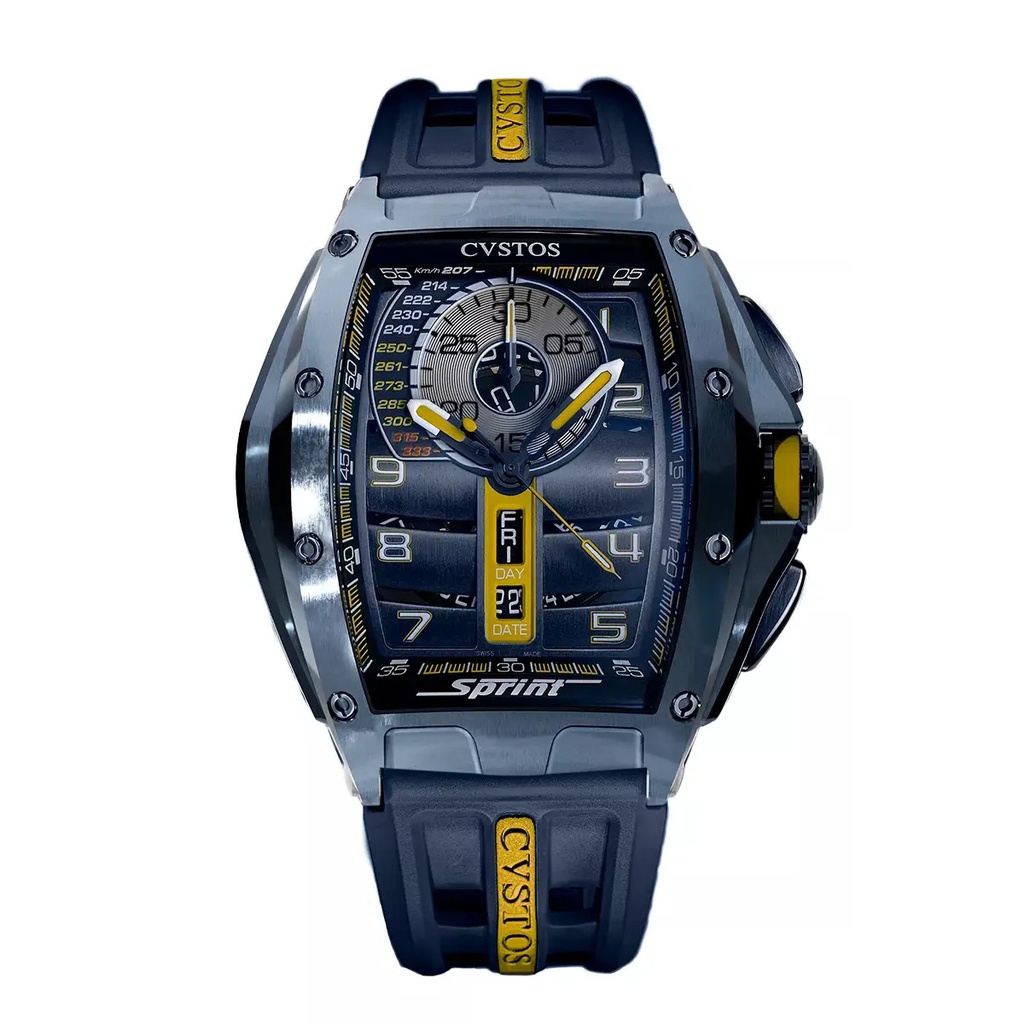 Cvstos Chrono Sprint Steel/Navy Blue - 41mm B01107.4103002