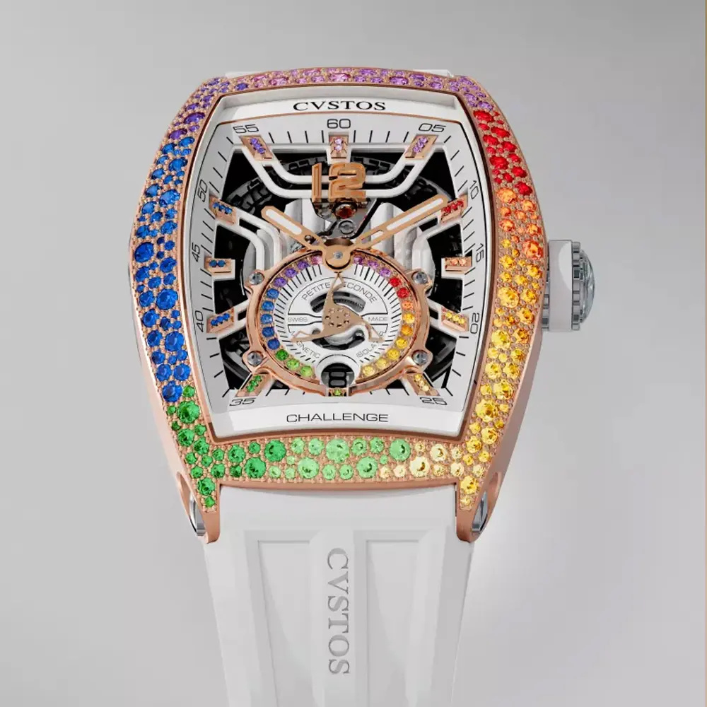 Cvstos Jetliner PS Thirty6 Rose Gold Rainbow Snow Setting/White - 36mm A00103.3620003 #2