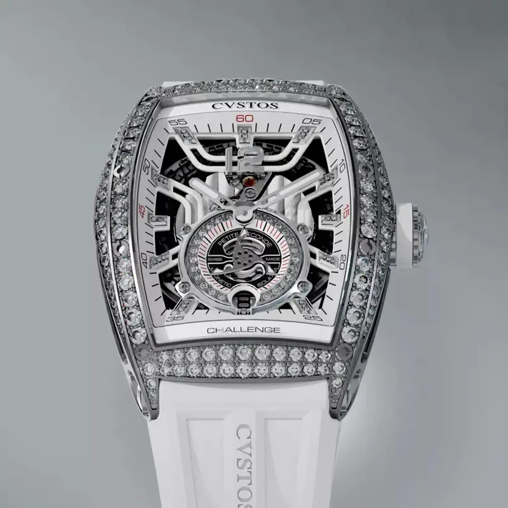 Cvstos Jetliner PS Thirty6 Steel 2 Row/White Dial Diamonds - 36mm A00103.3600003 #2
