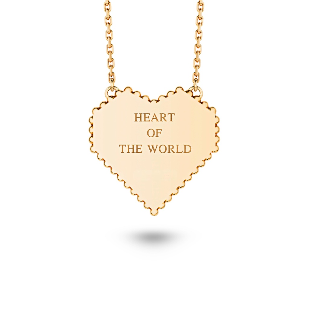 Medium Heart Of The World Necklace #3