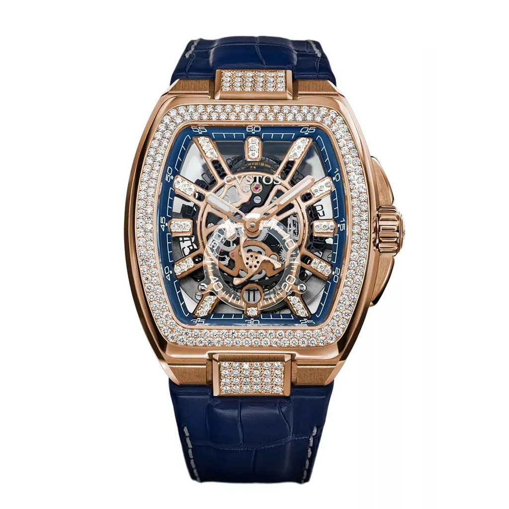 Cvstos Metropolitan PS Rose Gold/SQLT 5N Dial/Diamond - 42mm F00103.4225001