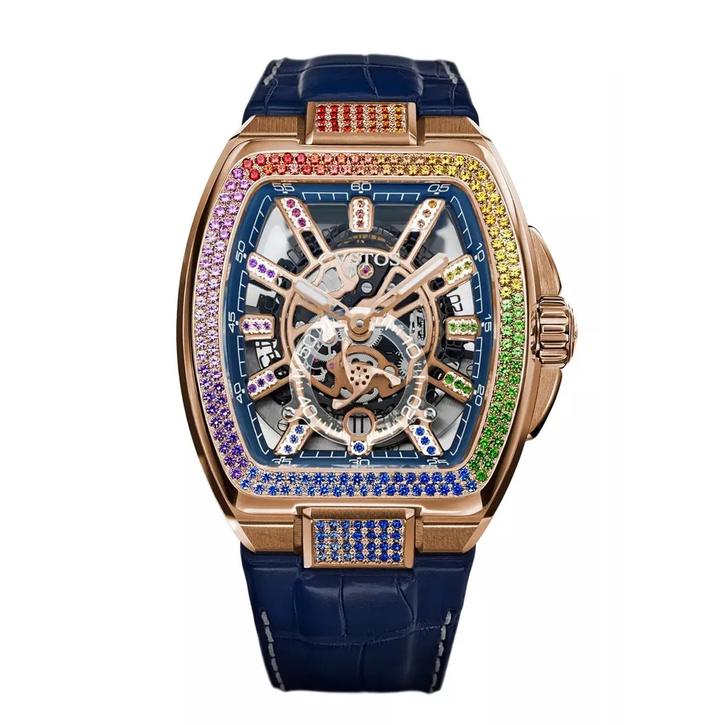 Cvstos Metropolitan PS Rose Gold/SQLT 5N Dial/Diamond - 42mm F00103.4225002