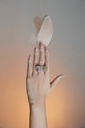 Large Eden Diamond Ring With Pink, Yellow And Blue Sapphire Flower #2