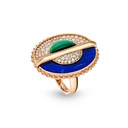 As Above So Below Ring In Malachite, Lapis Lazuli And Diamond #2