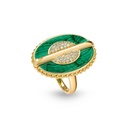 As Above So Below Ring In Malachite #3
