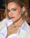 As Above So Below Earrings In Malachite #2