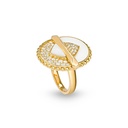 Vice Versa Ring In White Ceramic #2