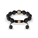 Shamballa Jewels Yellow Gold & Ceramic 10mm Bead Braided Bracelet (Back View)