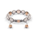 Shamballa Jewels Rose Gold, Diamond & Moonstone 10mm Bead Braided Bracelet (Back View)