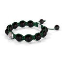 Shamballa Jewels White Gold & Ceramic 10mm Bead Braided Bracelet (Right View)