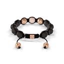 Shamballa Jewels Rose Gold Pave Diamond, & Ceramic 10mm Bead Braided Bracelet (Back View)