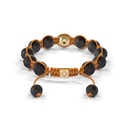 Shamballa Jewels Yellow Gold & Ceramic 10mm Bead Braided Bracelet (Back View)