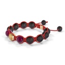 Shamballa Jewels Yellow Gold & Ceramic 10mm Bead Braided Bracelet (Right View)