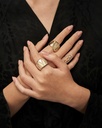 "V" Diamond Divine Play Ring #4