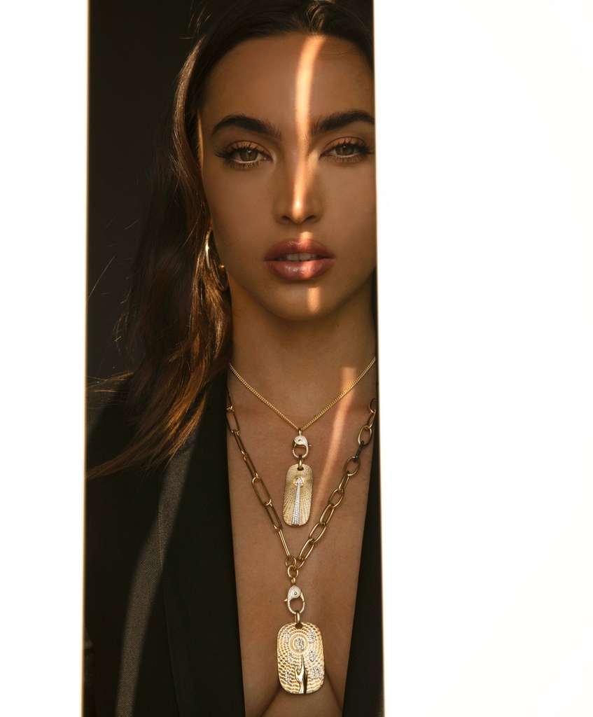 Awaken Full Diamond Arrow Necklace #3