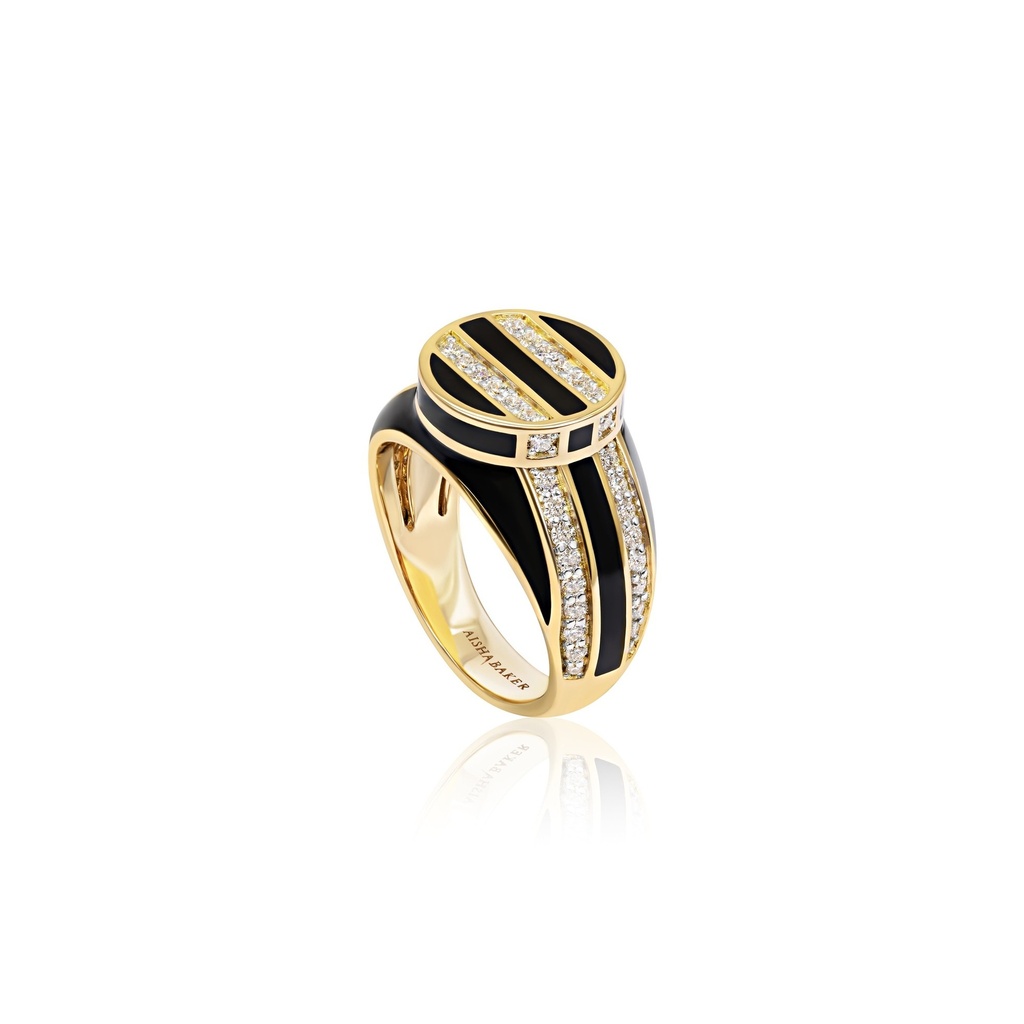 Aisha Baker Signet Dreams Deco Yellow Gold Pinky Ring SD009_2.jpg
