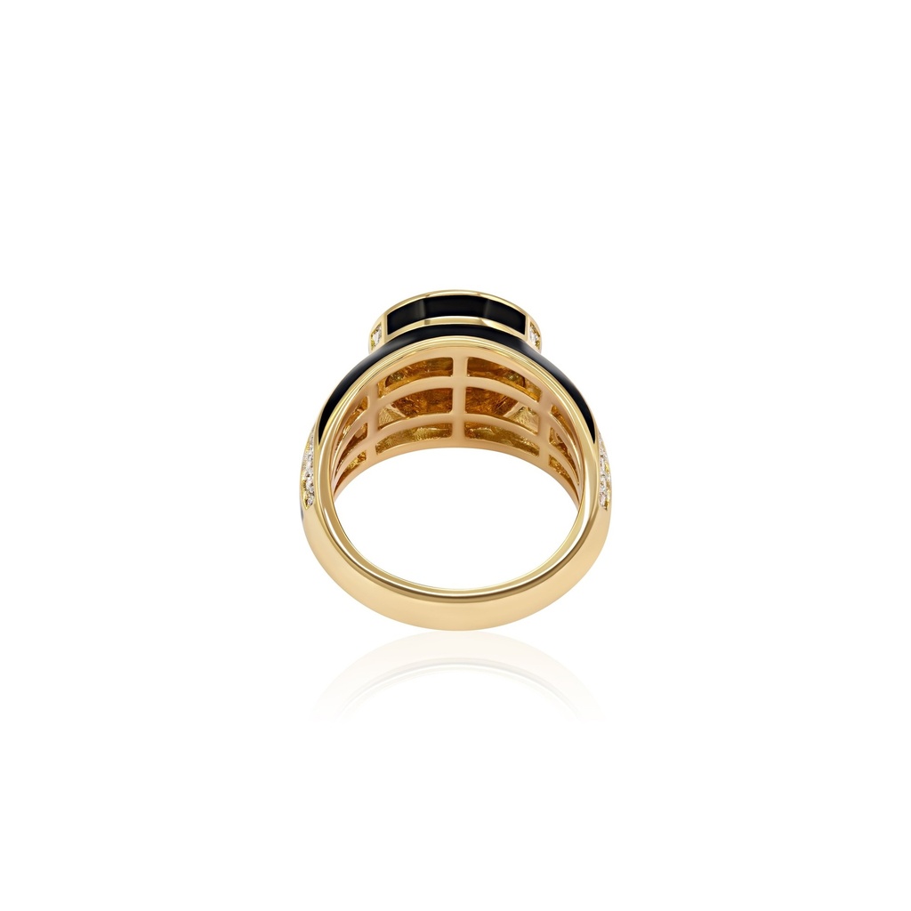Aisha Baker Signet Dreams Deco Yellow Gold Pinky Ring SD009_4.jpg