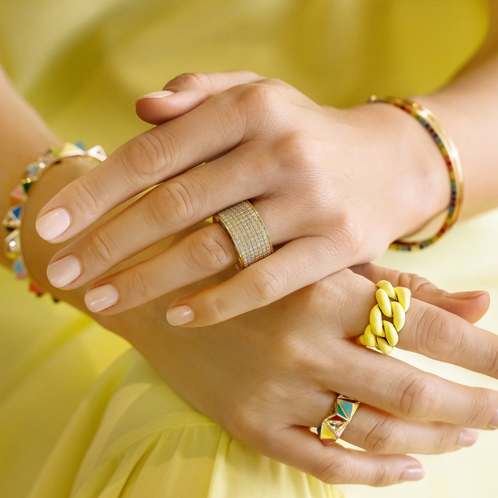 Aisha Baker Me Wide Yellow Gold Diamond Ring ME012_1.jpg