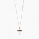 Zancan white gold necklace with cross and diamonds. #2