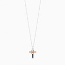 Zancan white gold necklace with cross and diamonds. #2
