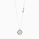 Zancan white gold necklace with iconic wind rose. #4