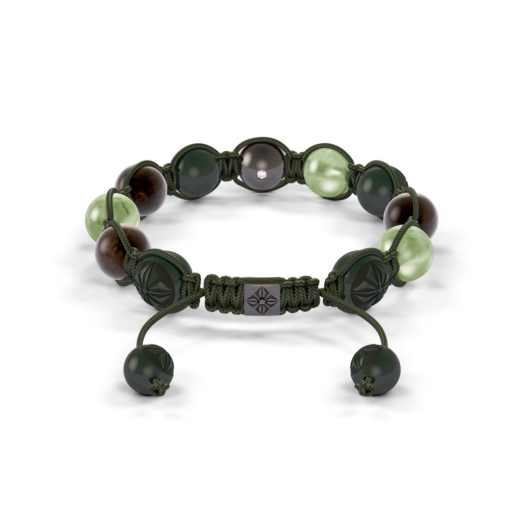 Shamballa Jewels 10mm Shamballa Braided Bracelet (Back View)