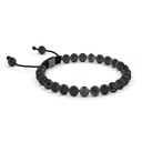 Shamballa Jewels 6mm Black Gold, Black Diamond & Ceramic Non-Braided Shamballa Bracelet (Left View)