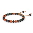 Shamballa Jewels 6mm Black Gold, Black Diamond & Carnelian Non-Braided Shamballa Bracelet (Right View)