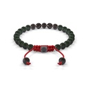 Shamballa Jewels 6mm Black Gold & Black Diamond Non-Braided Shamballa Bracelet (Back View)