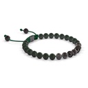 Shamballa Jewels 6mm Black Gold & Black Diamond Non-Braided Shamballa Bracelet (Left View)