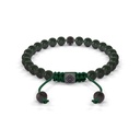 Shamballa Jewels 6mm Black Gold & Black Diamond Non-Braided Shamballa Bracelet (Back View)