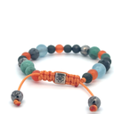 FF EXCLUSIVE 1/5 - Multi Size Black Gold, Black Diamond, Emerald, Carnelian, Aqua & Ceramic Non-Braided Shamballa Bracelet#3