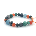 FF EXCLUSIVE 1/5 - Multi Size Black Gold, Black Diamond, Emerald, Carnelian, Aqua & Ceramic Non-Braided Shamballa Bracelet#4