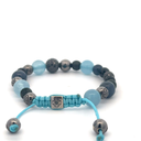 FF EXCLUSIVE 2/5 - Multi Size Black Gold, Black Diamond, Aqua, Amethyst & Ceramic Non-Braided Shamballa Bracelet#3