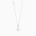 Zancan gold necklace with wind rose pendant and diamonds. #2
