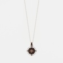 Zancan gold necklace with wind rose pendant and diamonds. #2