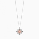 Zancan gold necklace with wind rose pendant and diamonds. #2