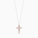 Zancan gold necklace with cross and diamonds. #2