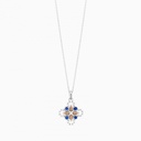 Zancan gold necklace with wind rose pendant and diamonds. #2