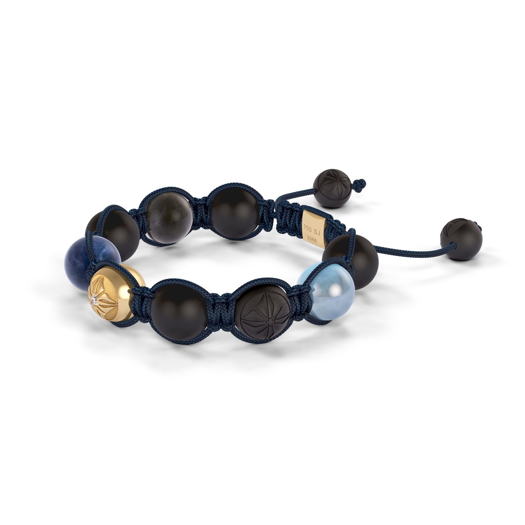 Shamballa Jewels 10mm Shamballa Braided Bracelet (Right View) - D240970