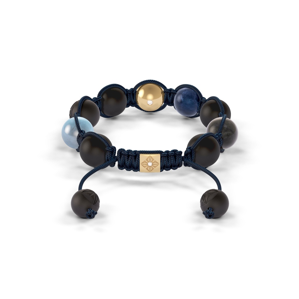 Shamballa Jewels 10mm Shamballa Braided Bracelet (Back View) - D240970
