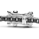 Zancan tennis bracelet in 18k gold and black diamonds. #2