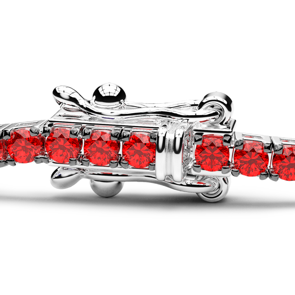 Zancan tennis bracelet in 18kt gold and rubies. #2
