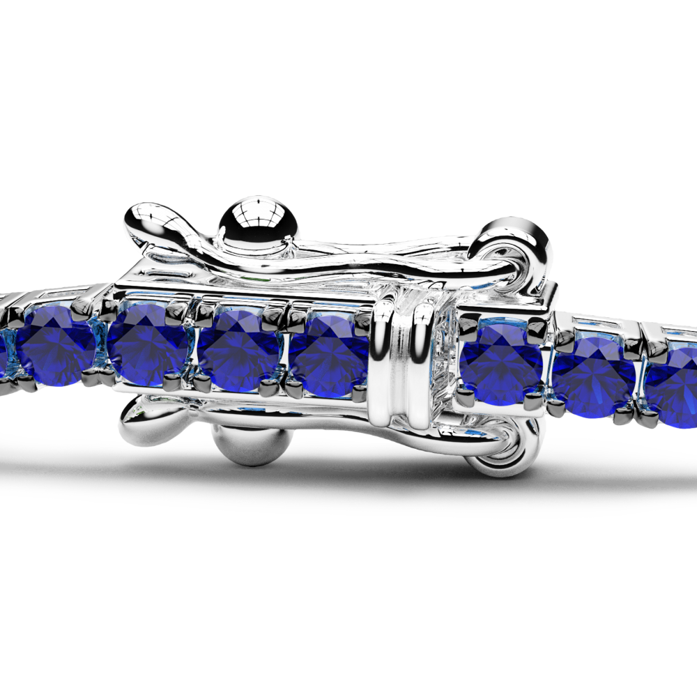 Zancan tennis bracelet in 18kt gold and sapphires. #2